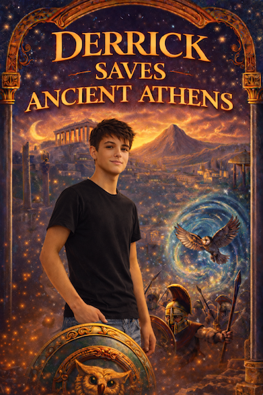 Derrick Saves Ancient Athens book cover 1