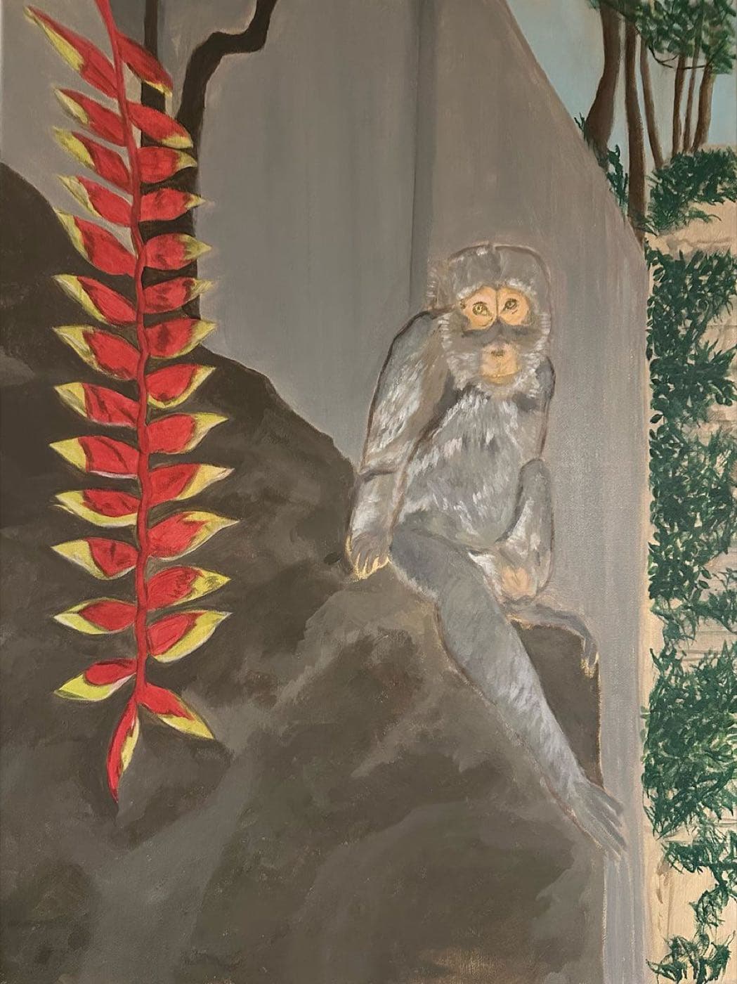 The Bali Monkey — Oil on Canvas